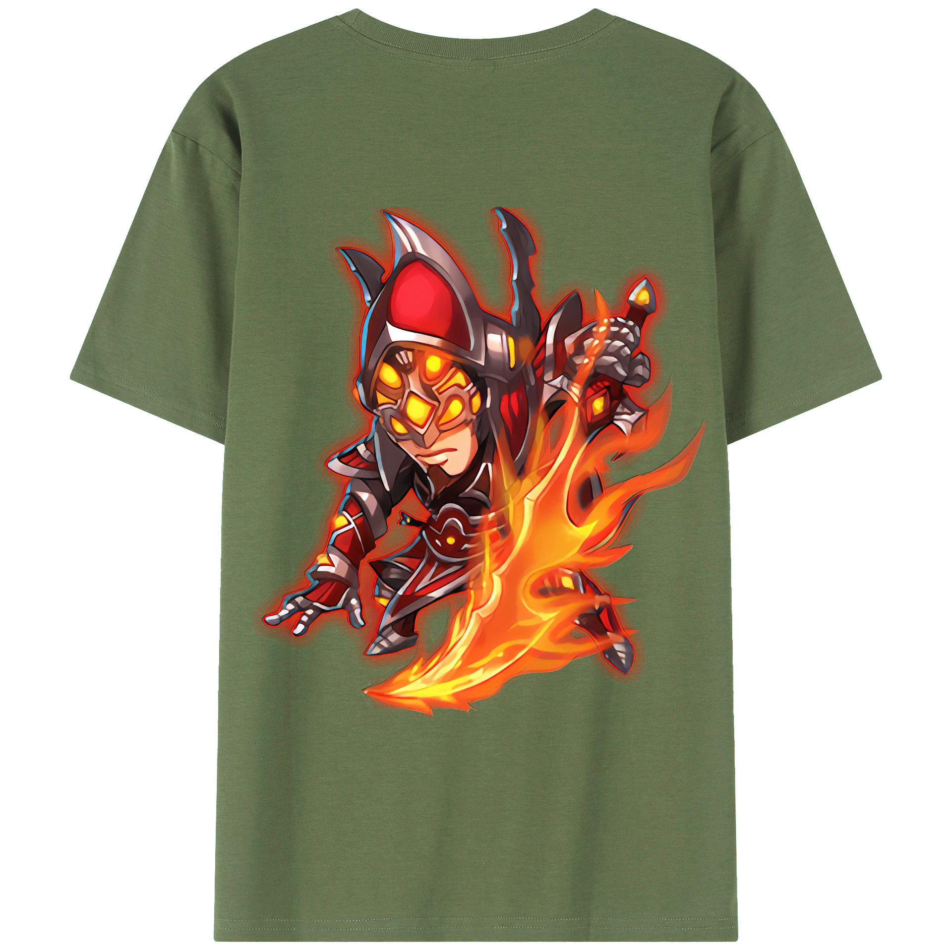 （画像用） リーグ・オブ・レジェンド League of Legends LOL 綿100％ メンズ半袖Tシャツ（バックプリント） 通気性